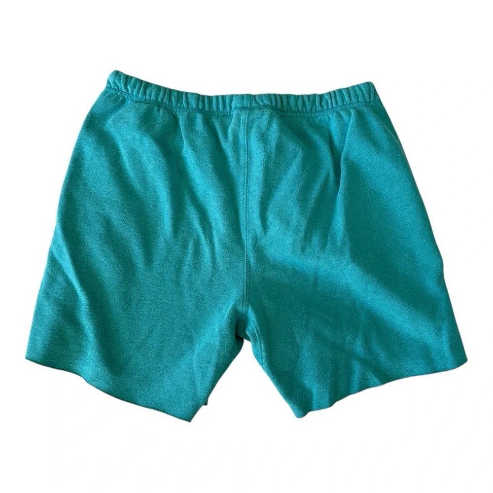 Roots Sweat Shorts Green Cotton Terry Knit Relaxed Fit Size Medium - Picture 2 of 9